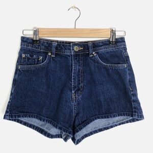 Zara Trafaluc High Rise Dark Wash Denim Shorts size 36/4 Like New Condition